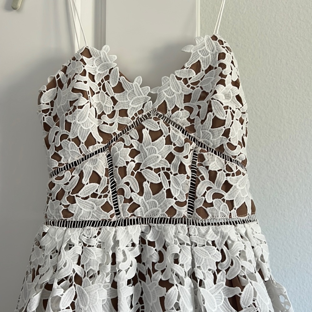 Self Portrait white dress